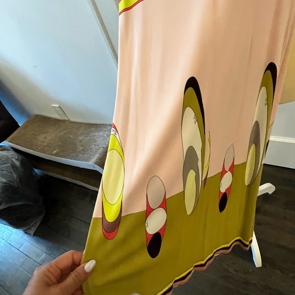 Emilio pucci signed rayon dress size US8 MADE in ITALY - Picture 3 of 4